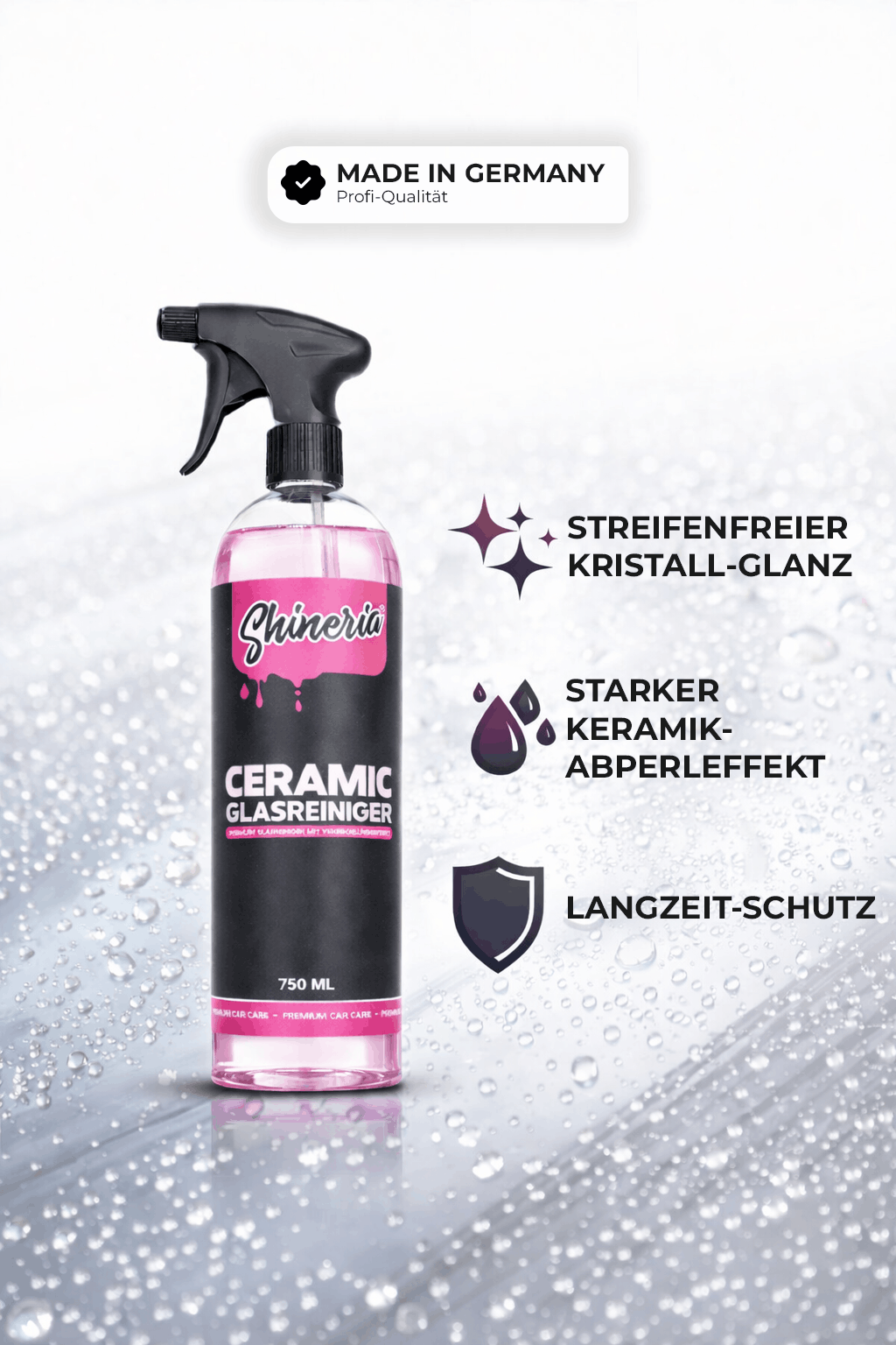 Vorteile vom Shineria Ceramic Glasreiniger