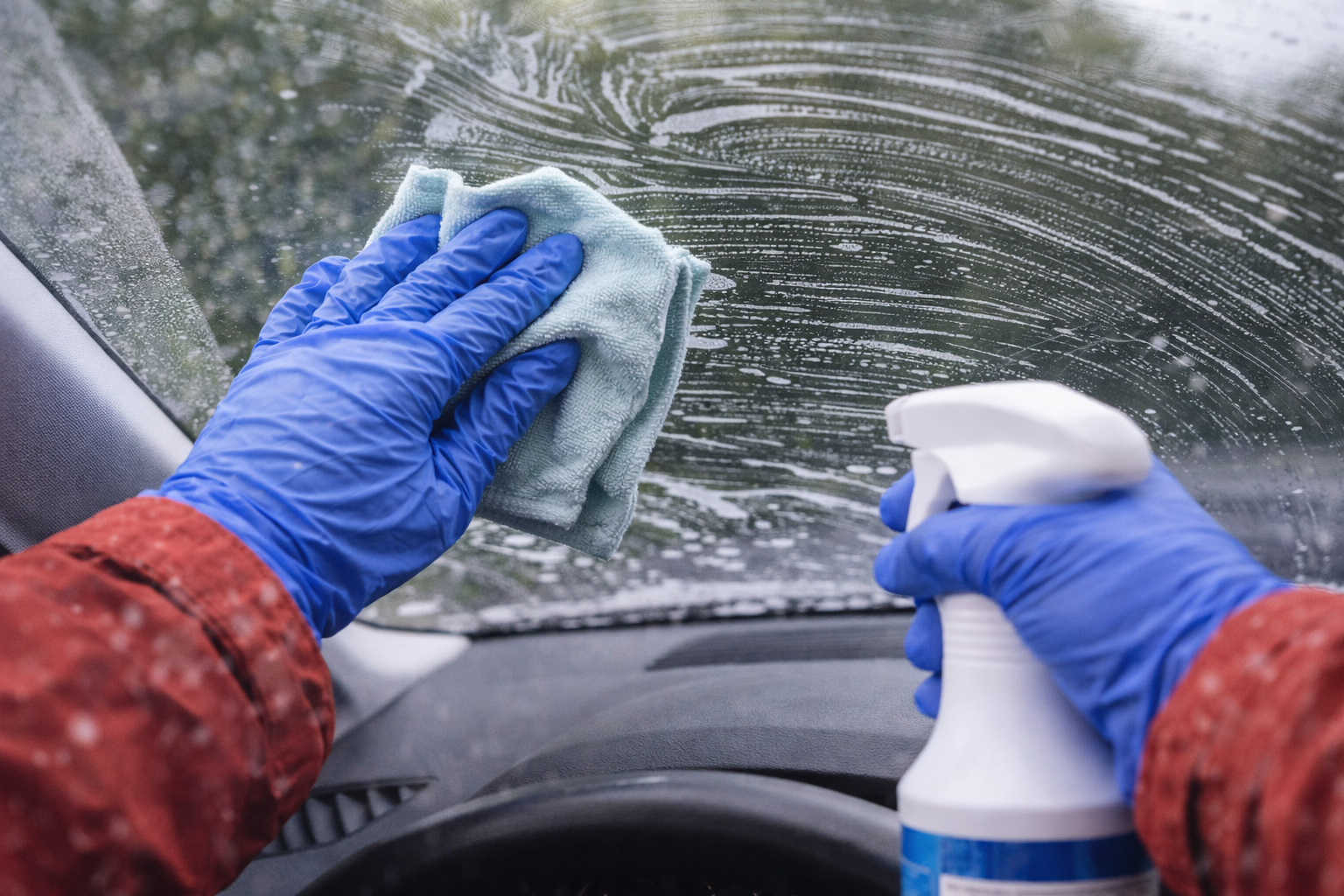 Windschutzscheibe reinigen