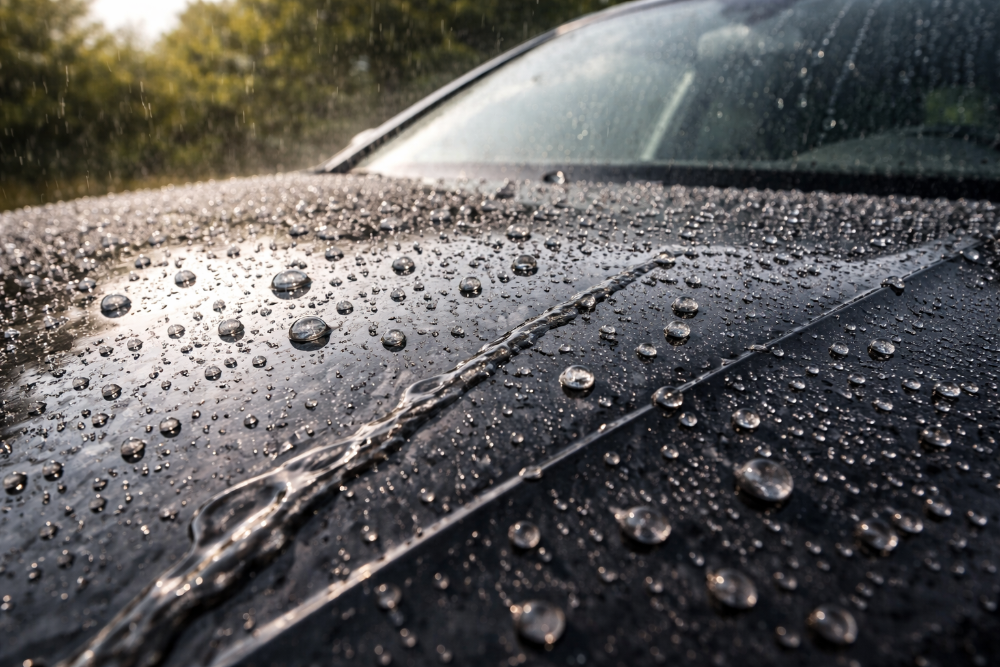 Beading and Sheeting beim Auto